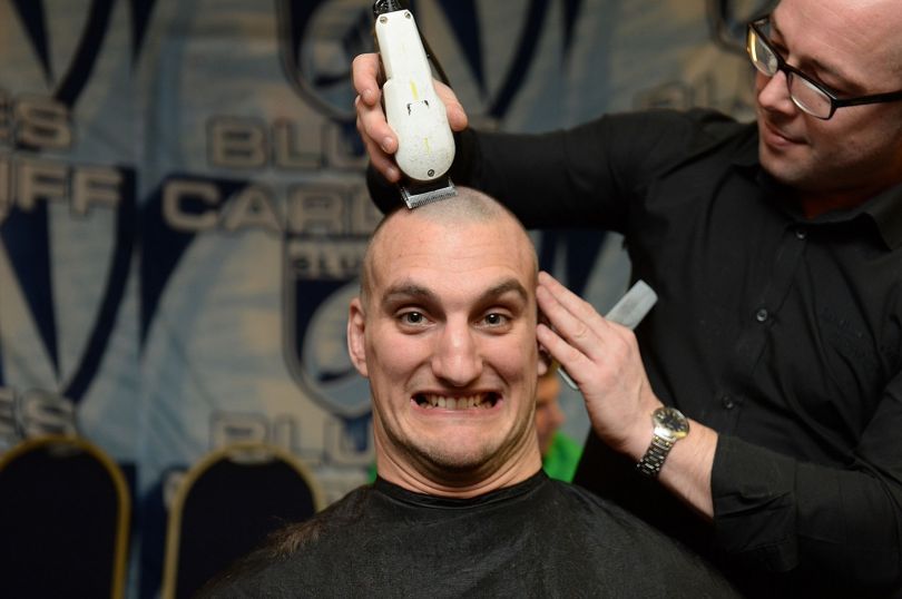 Sam Warburton head shave