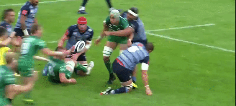 Connacht A Seb tackle 1