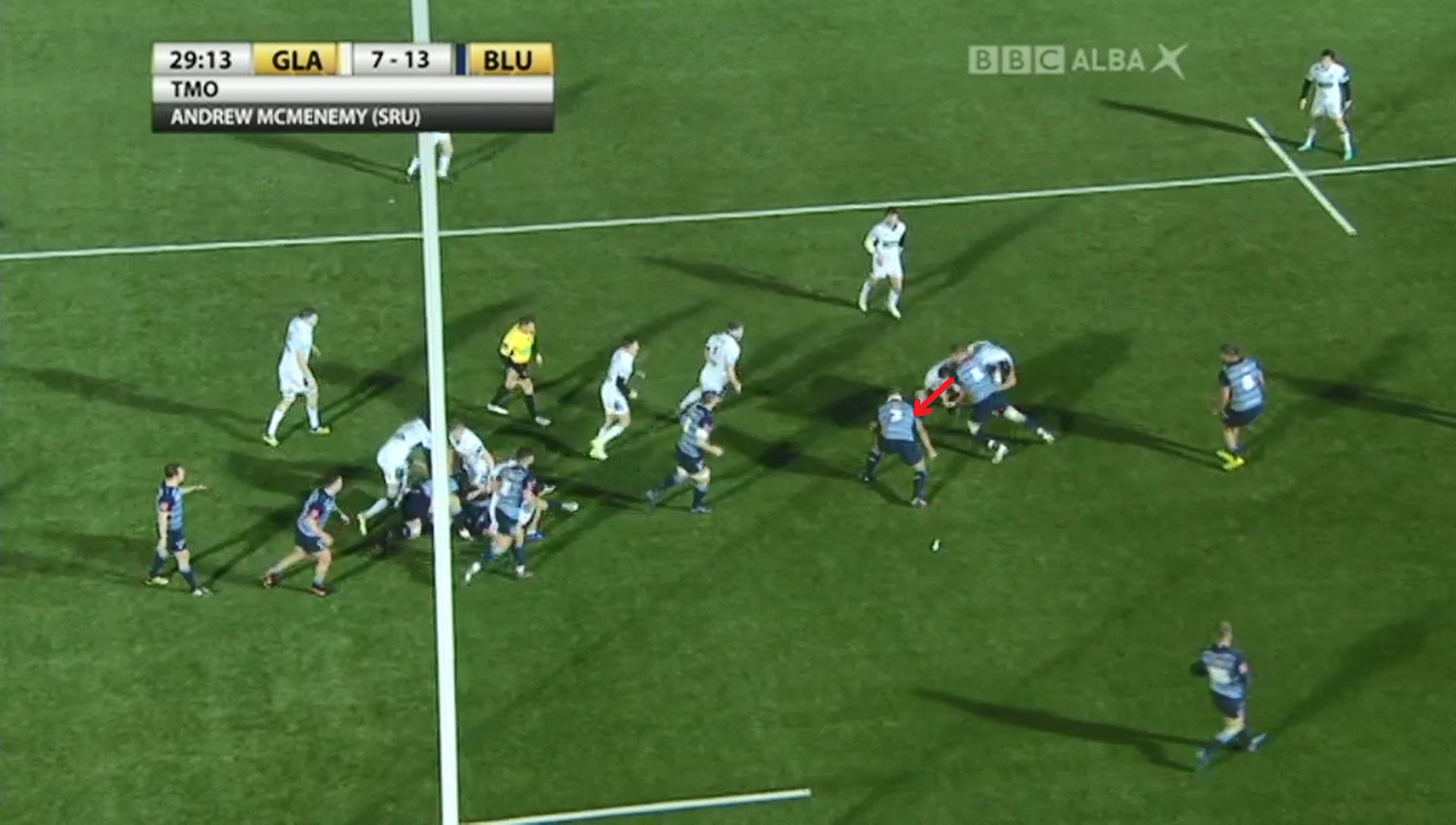 Filise red card aerial 2