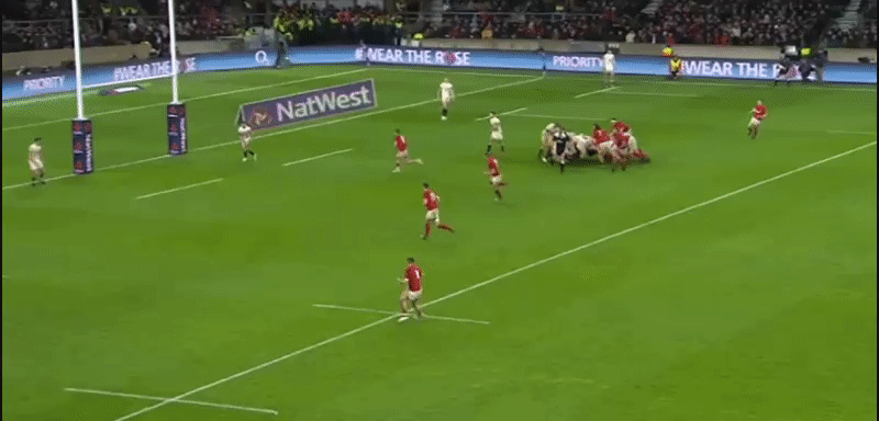 England 18 England kick 5