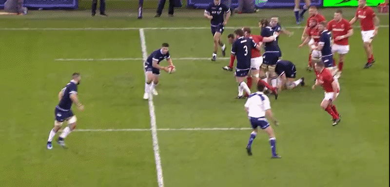 Scotland 18 defence 5