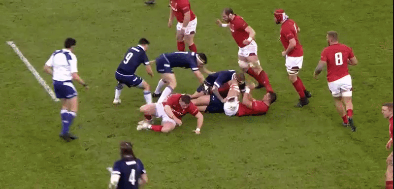 Scotland 18 defence 9