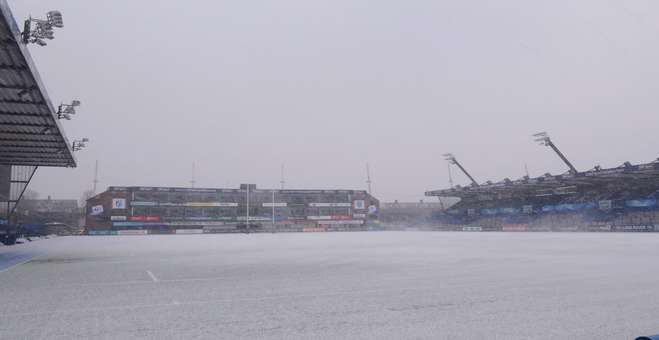 Cardiff Arms Park snow
