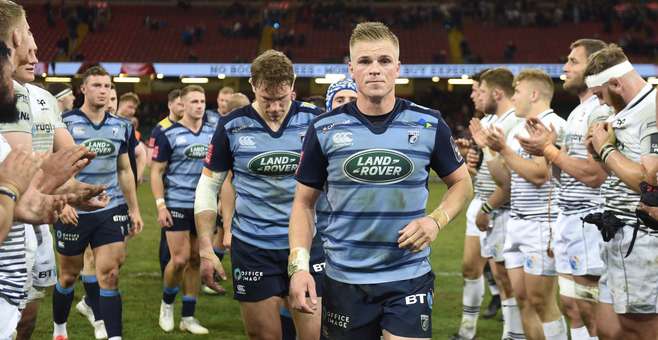 Cardiff Blues team Ospreys