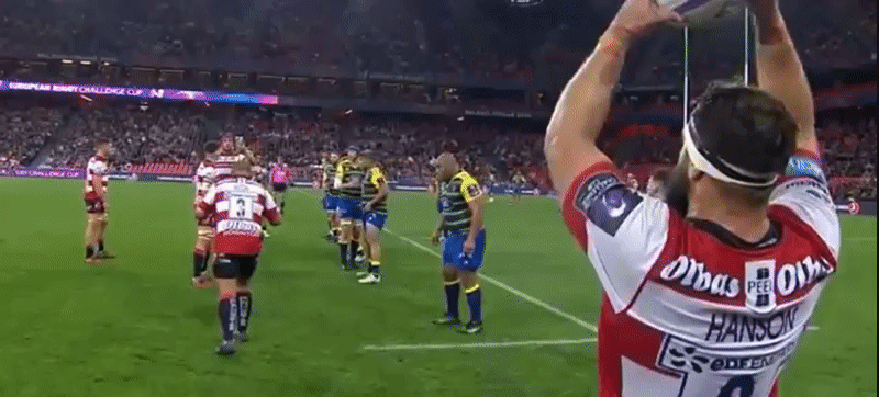 Gloucester Final Turnbull lineout 2