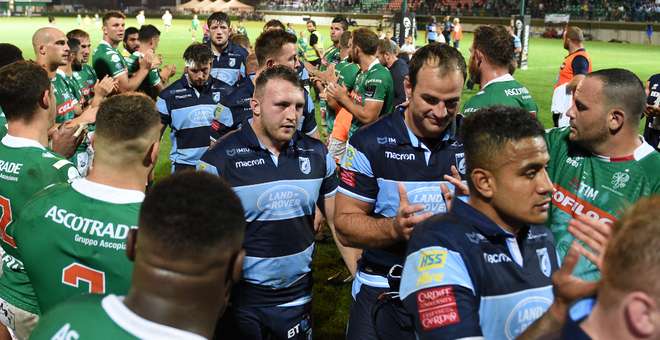 Benetton Cardiff Blues team