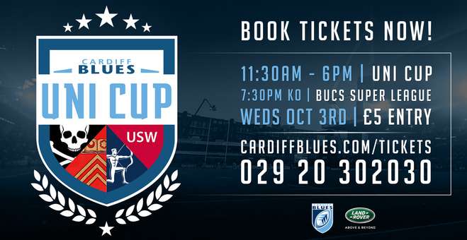 Cardiff Blues Uni Cup 2018