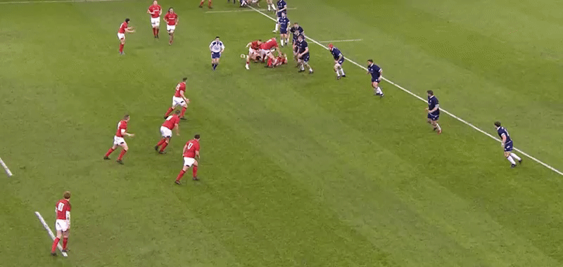 Scotland 18 good attack 12 Scarlets backline