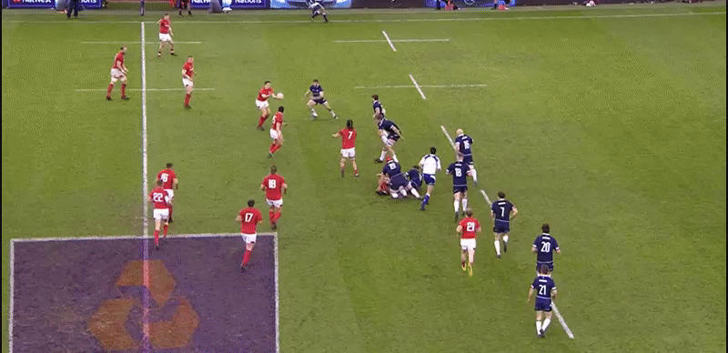 Scotland 18 Steff Evans try 2