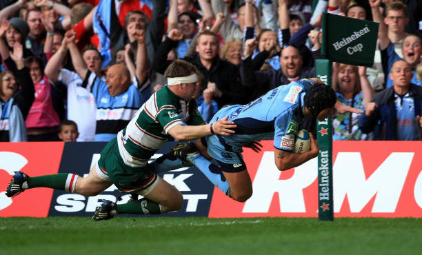 Tom James Leicester try